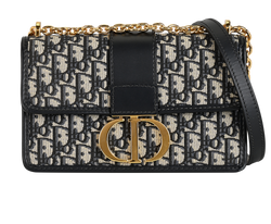 30 Montaigne, Canvas/Leather, Blue/Grey, 56MA0263, B/DB/RCT, 2*